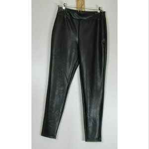 LEITH Nordstrom Faux Leather Leggings Black Women's Size Small